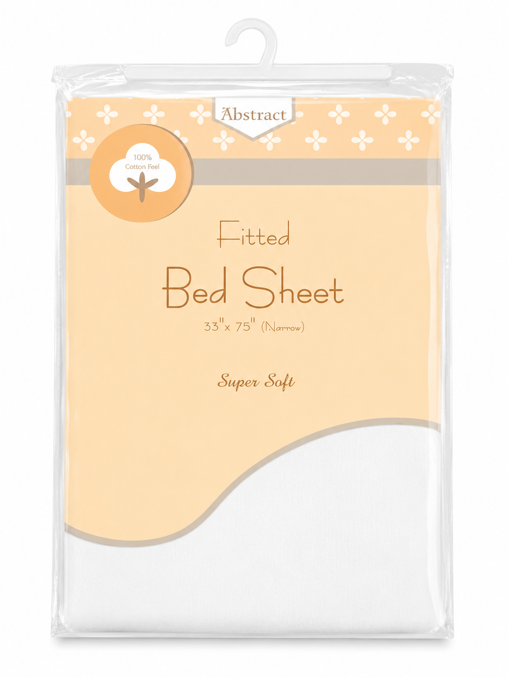 Abstract 100% Cotton Knit Fitted Bed Sheet -