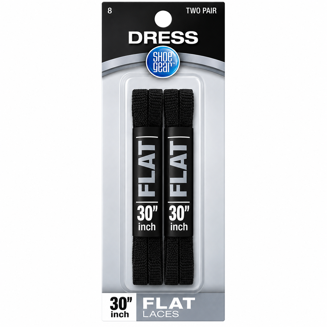 Shoe Gear 30" Black Flat Shoe Laces