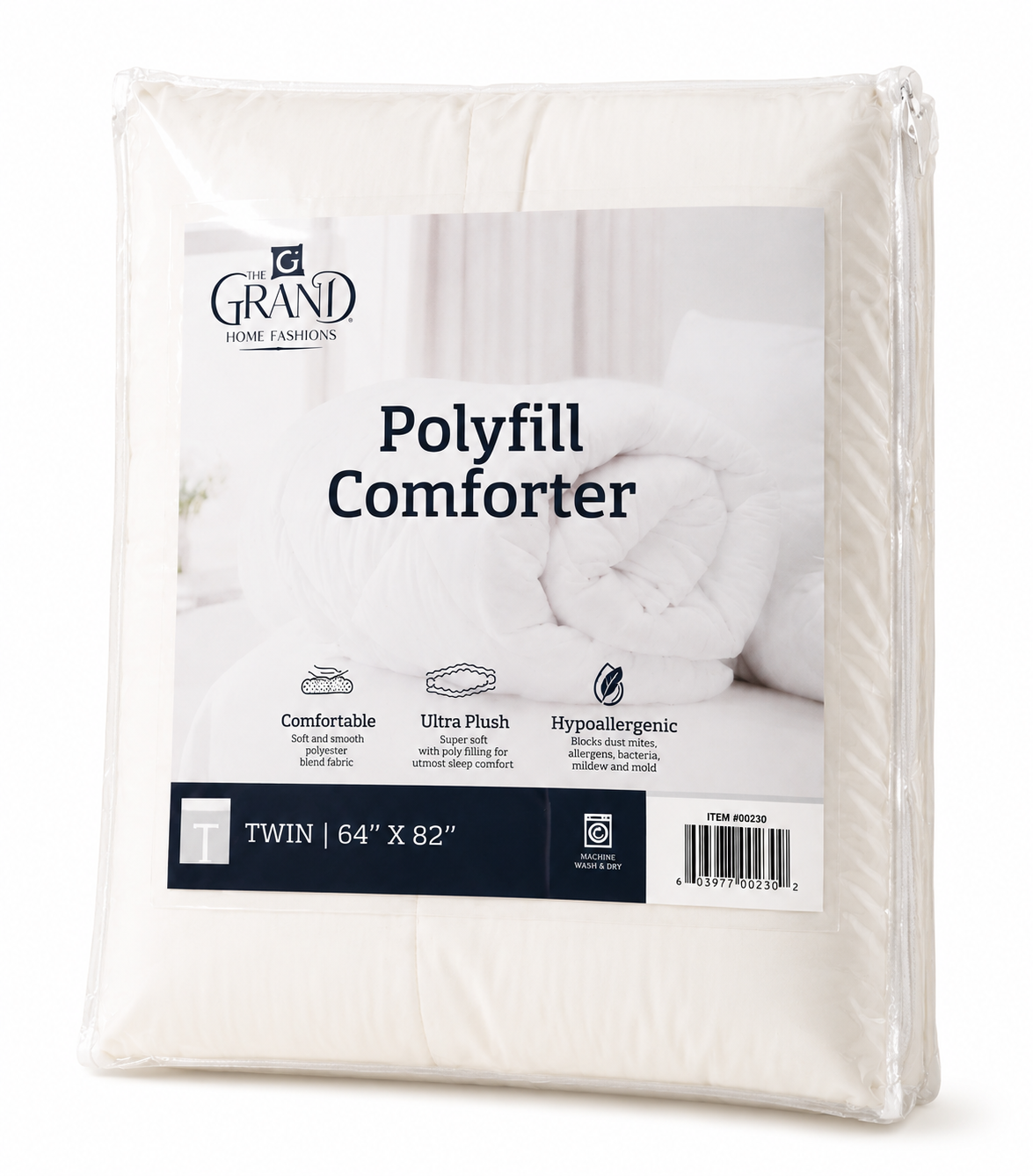 Grand Twin Size Comforter - Poly Fill