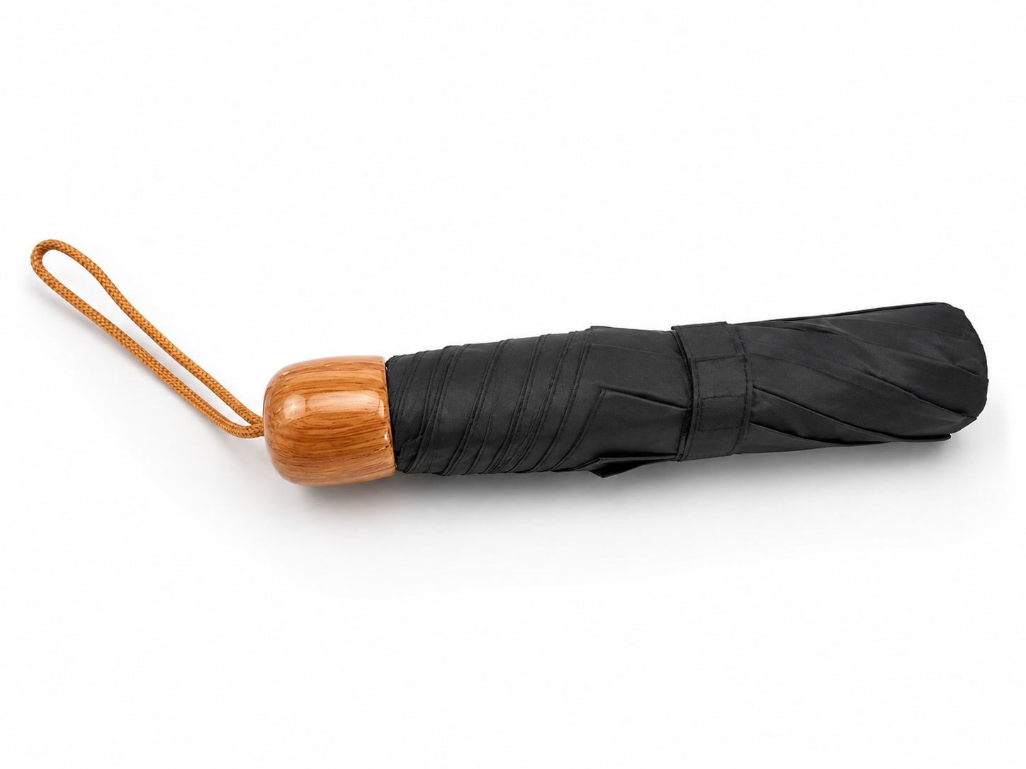 Susino 3 Fold Manual-Open Black Umbrella
