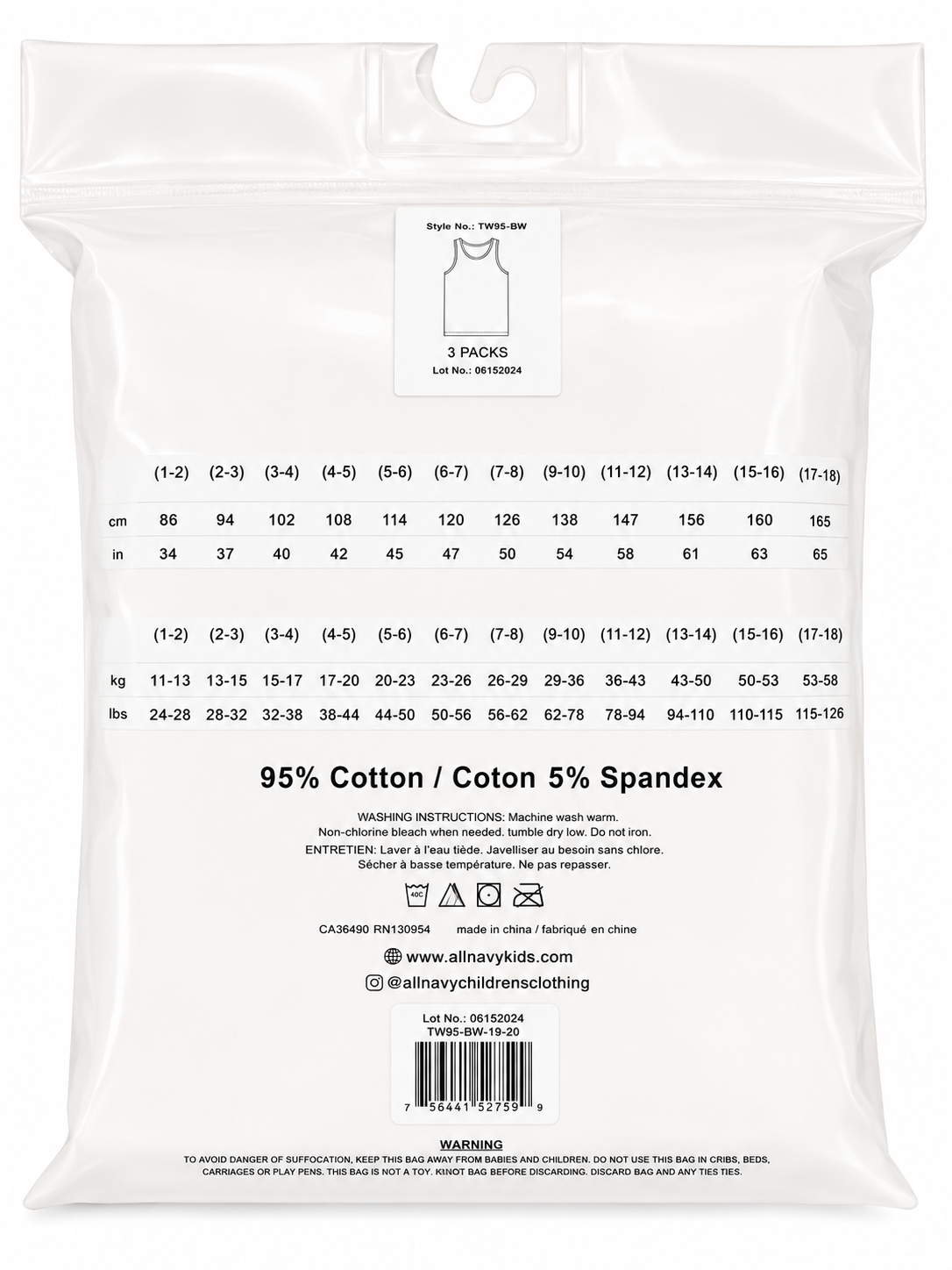 All Navy Boys Comfy White Undershirts - 3 Pack -