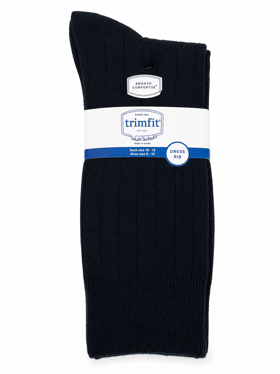 Trimfit Dress Rib Socks