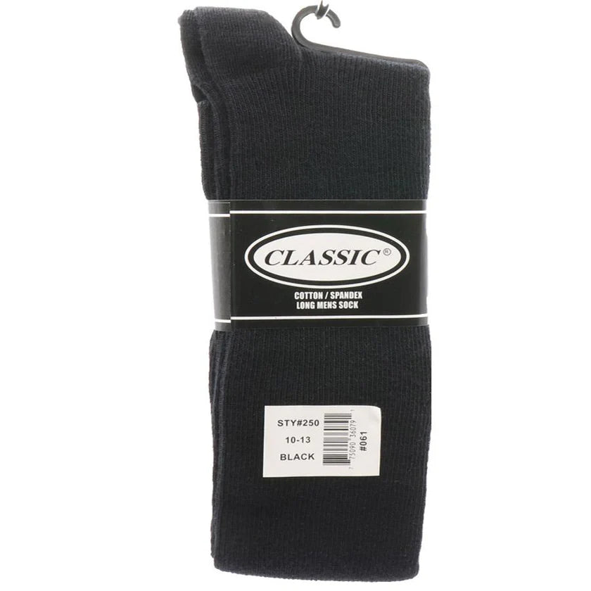 Classic Mens Cotton Blend Long Socks - 250  -