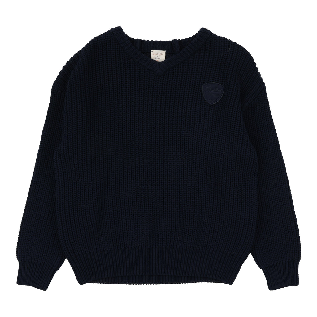 Analogie Knit V-Neck Sweater - FW25 -