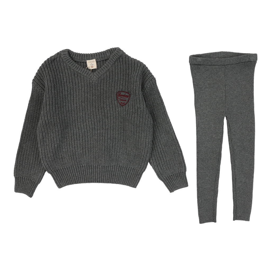 Analogie Knit V-Neck Toddler Set - FW25 -
