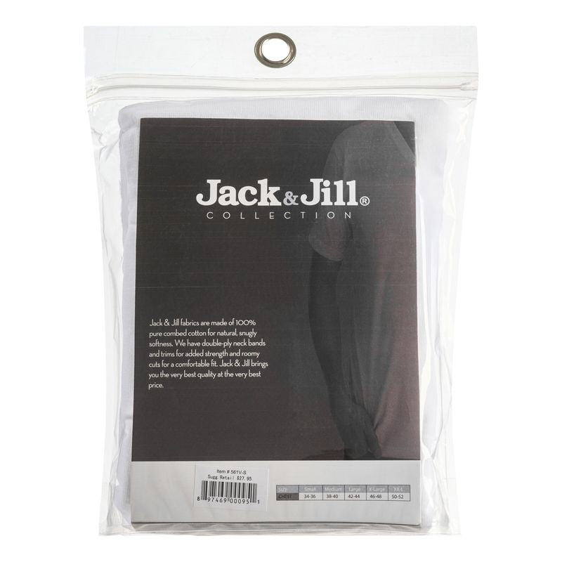 Jack & Jill Mens V-Neck T-Shirt - 2 Pack -