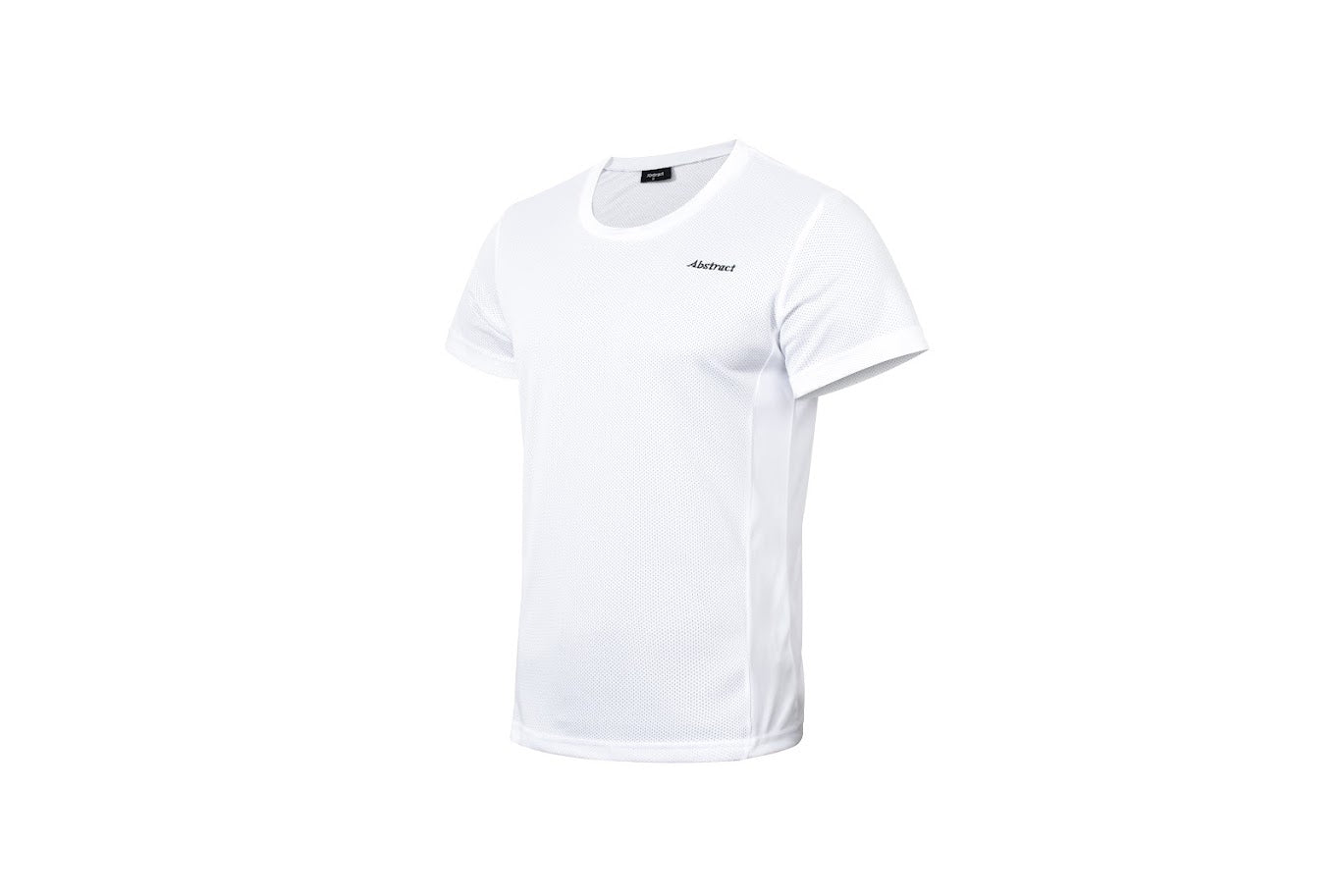 Abstract Boys Swim Top - White Mesh/Poly Sides - Short Sleeve -