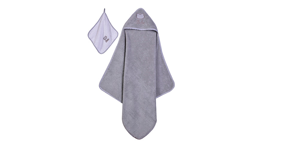 Abstract Toddler Hooded Towel Set - Bebe Design -