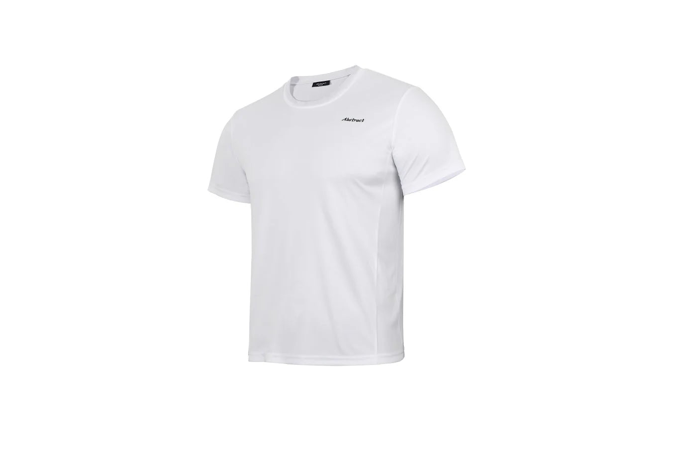 Abstract Boys Swim Top - Solid White Stretch Poly -