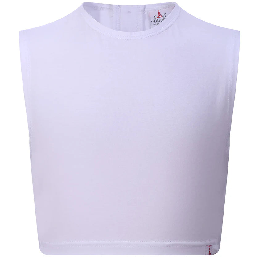 Landskid Girls Flat Cotton  Crop Shell - LK31 -