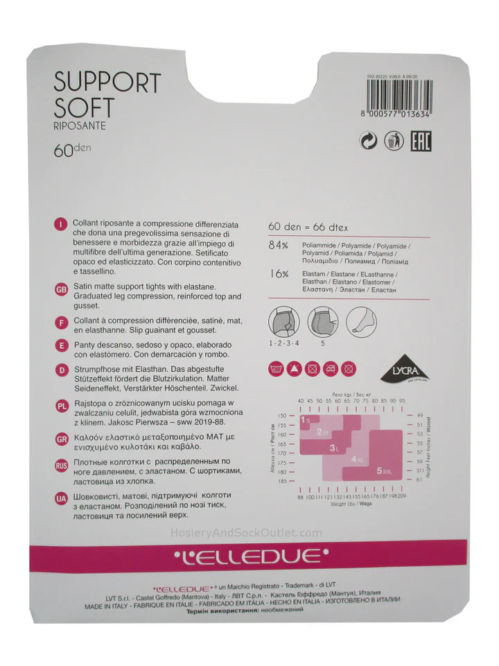 L'elledue Support Soft 60 Denier Tights - SUPPORT 60 -