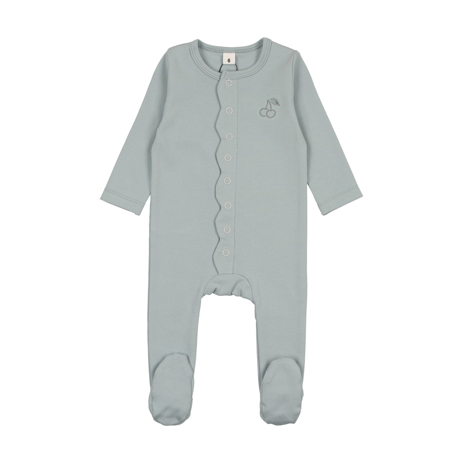 Bonjoy Embroidered Cherry Footie - FW25 -