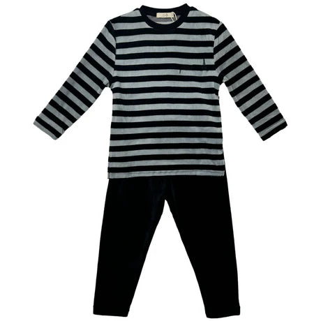 Bunny Loves Striped Velour Pajamas - FP1627 FP2627 - FW24 -