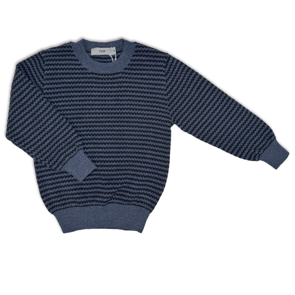 Tior Striped Knit Crew Neck Sweater - FW25 - FT1546 -