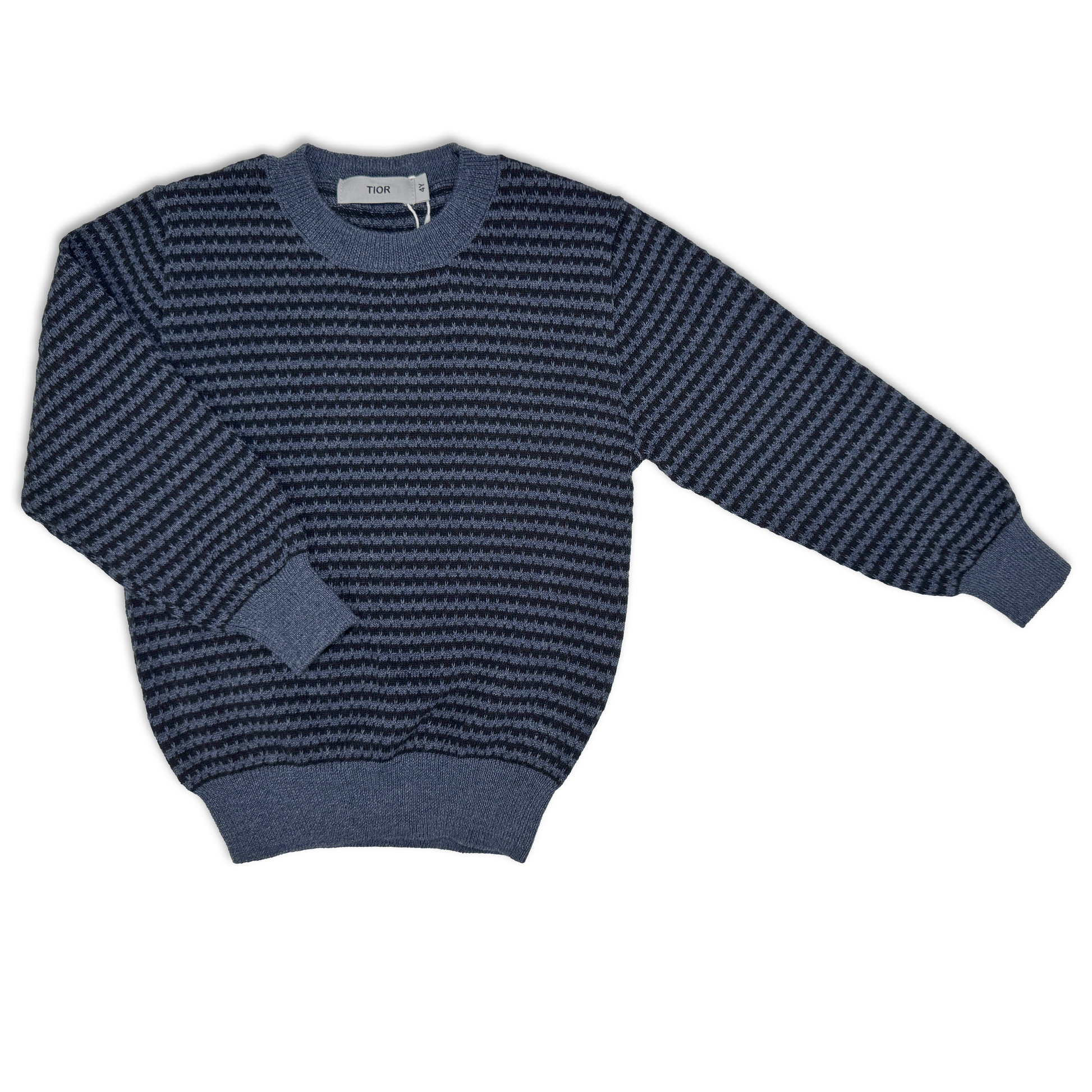 Tior Striped Knit Crew Neck Sweater - FW25 - FT1546 -