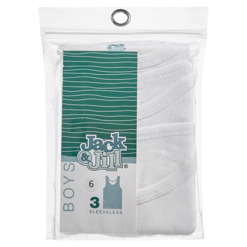 Jack & Jill Boys Sleeveless Undershirt - 3 Pack -