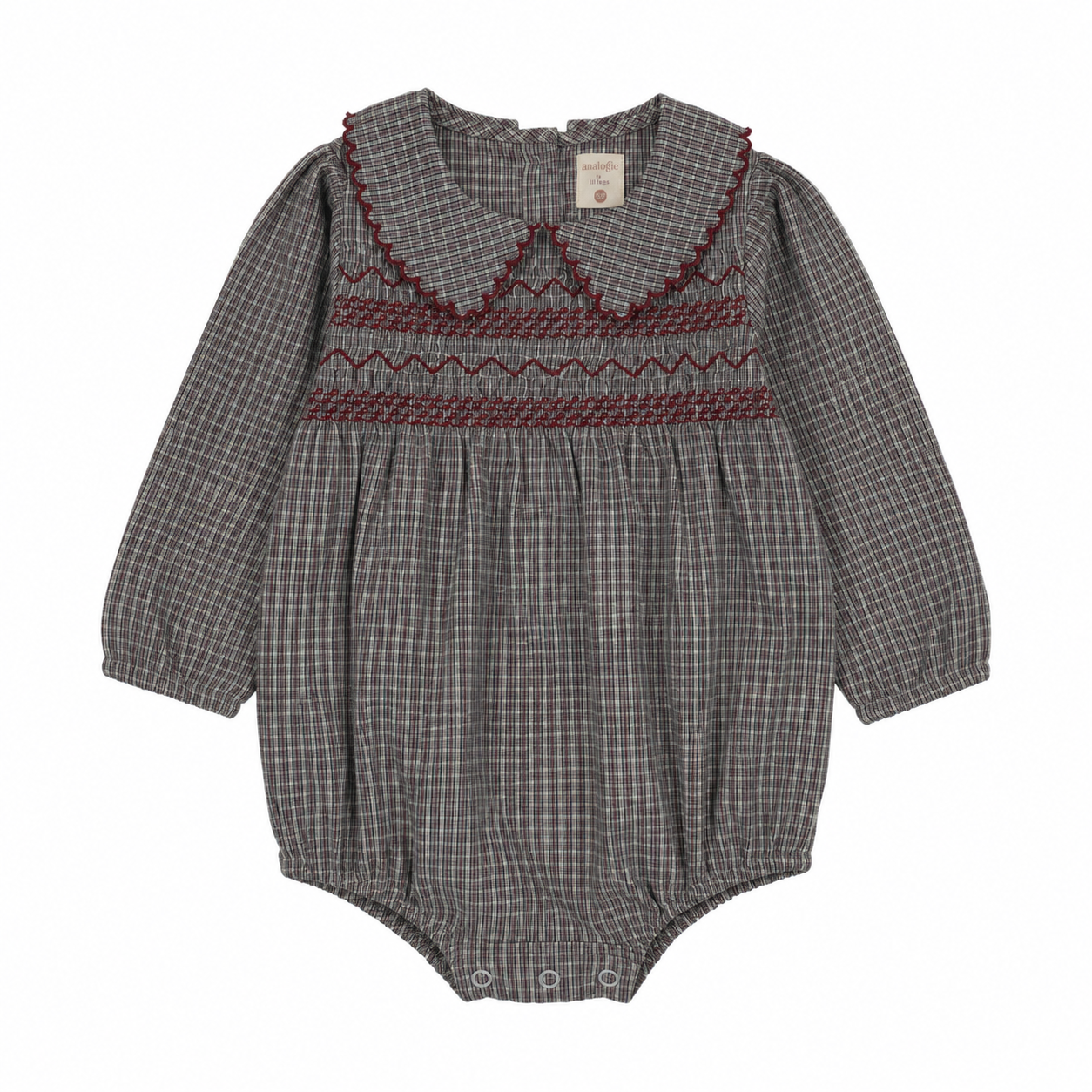 Analogie Plaid Edition Girls Romper - FW26 -