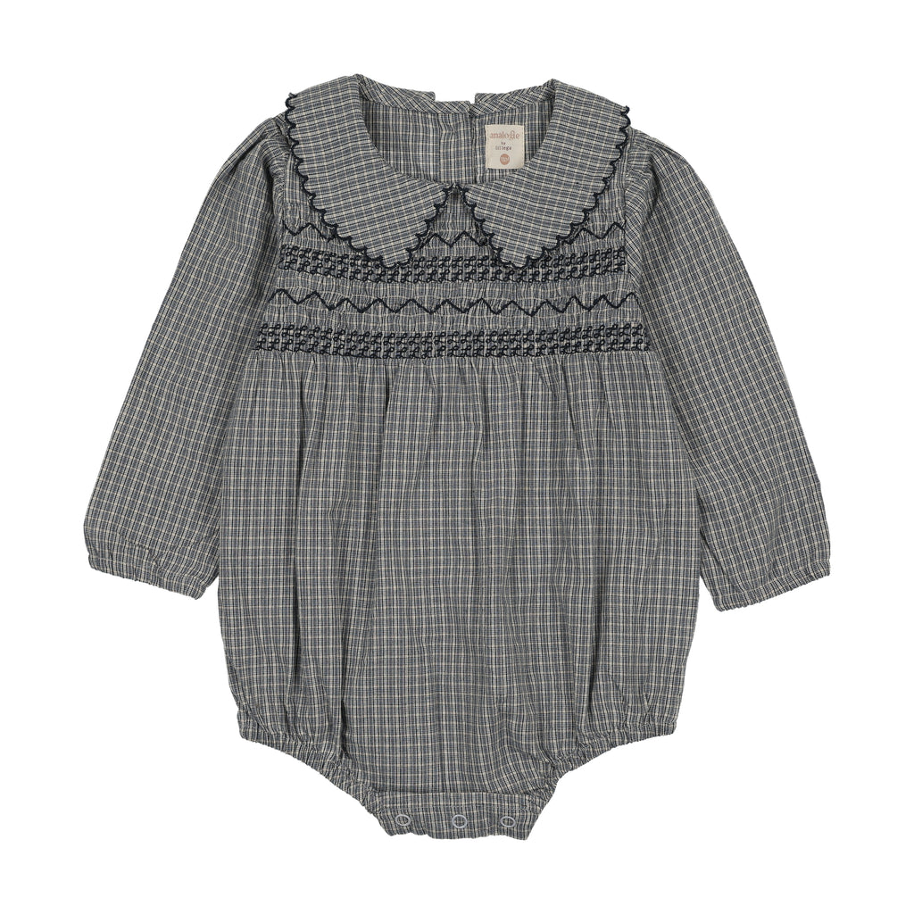 Analogie Plaid Edition Girls Romper - FW26 -