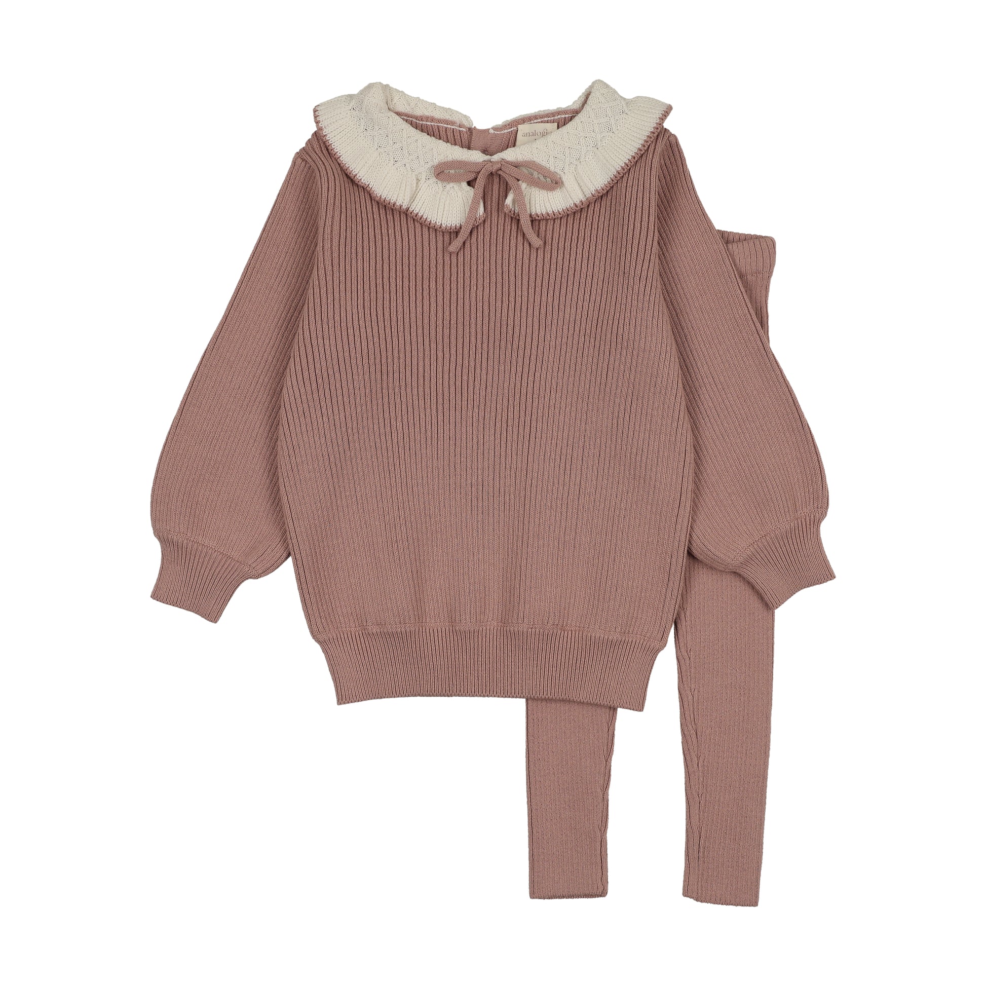 Lil Legs Ruffle Collar Knit Toddler Set - Girl - FW26 -