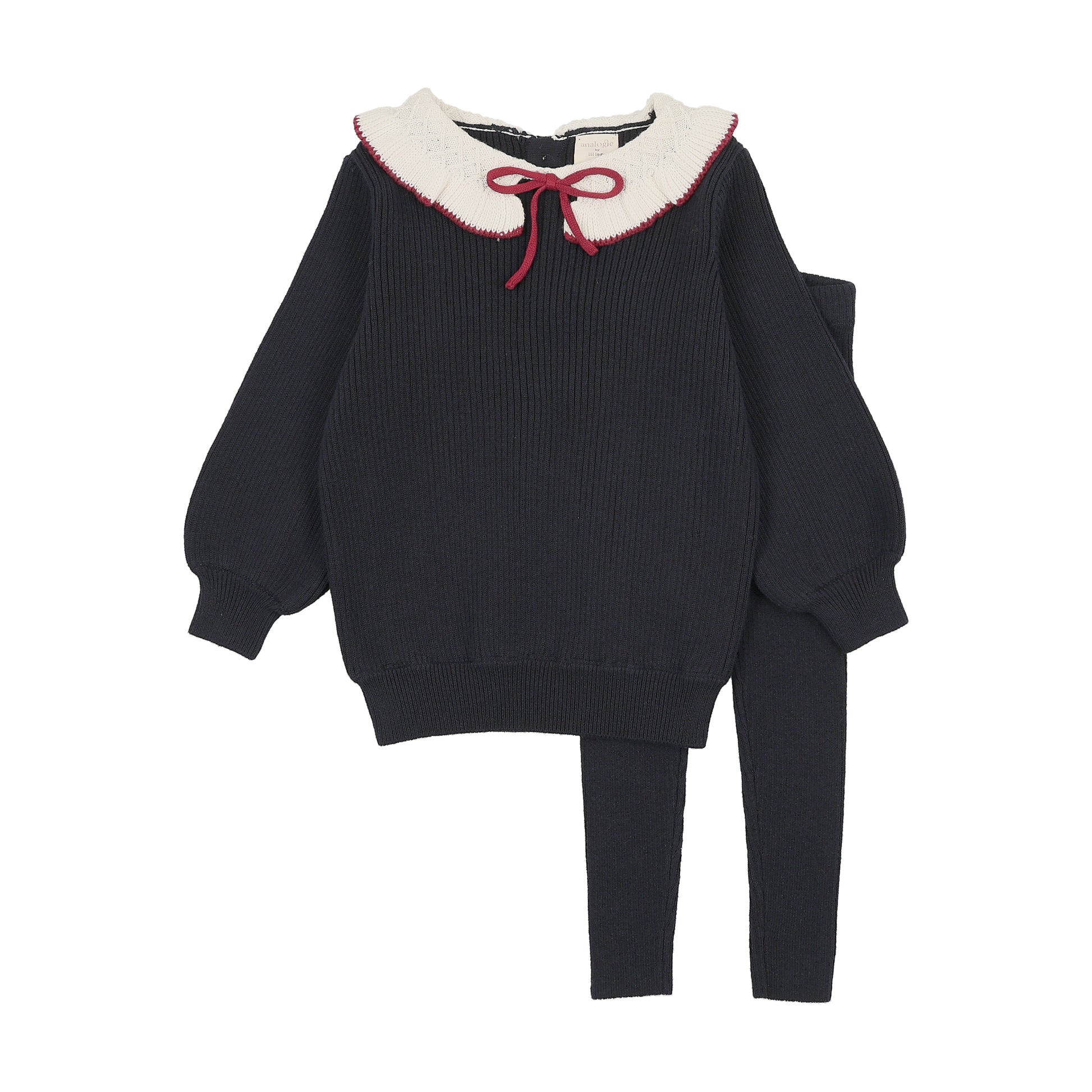 Lil Legs Ruffle Collar Knit Toddler Set - Girl - FW26 -