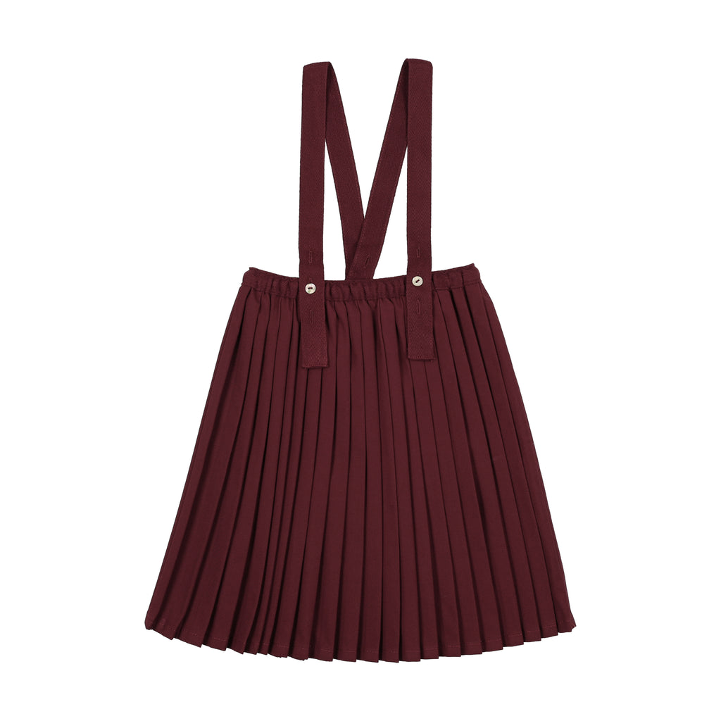 Analogie Knife Pleated Suspender Skirt - FW26 -