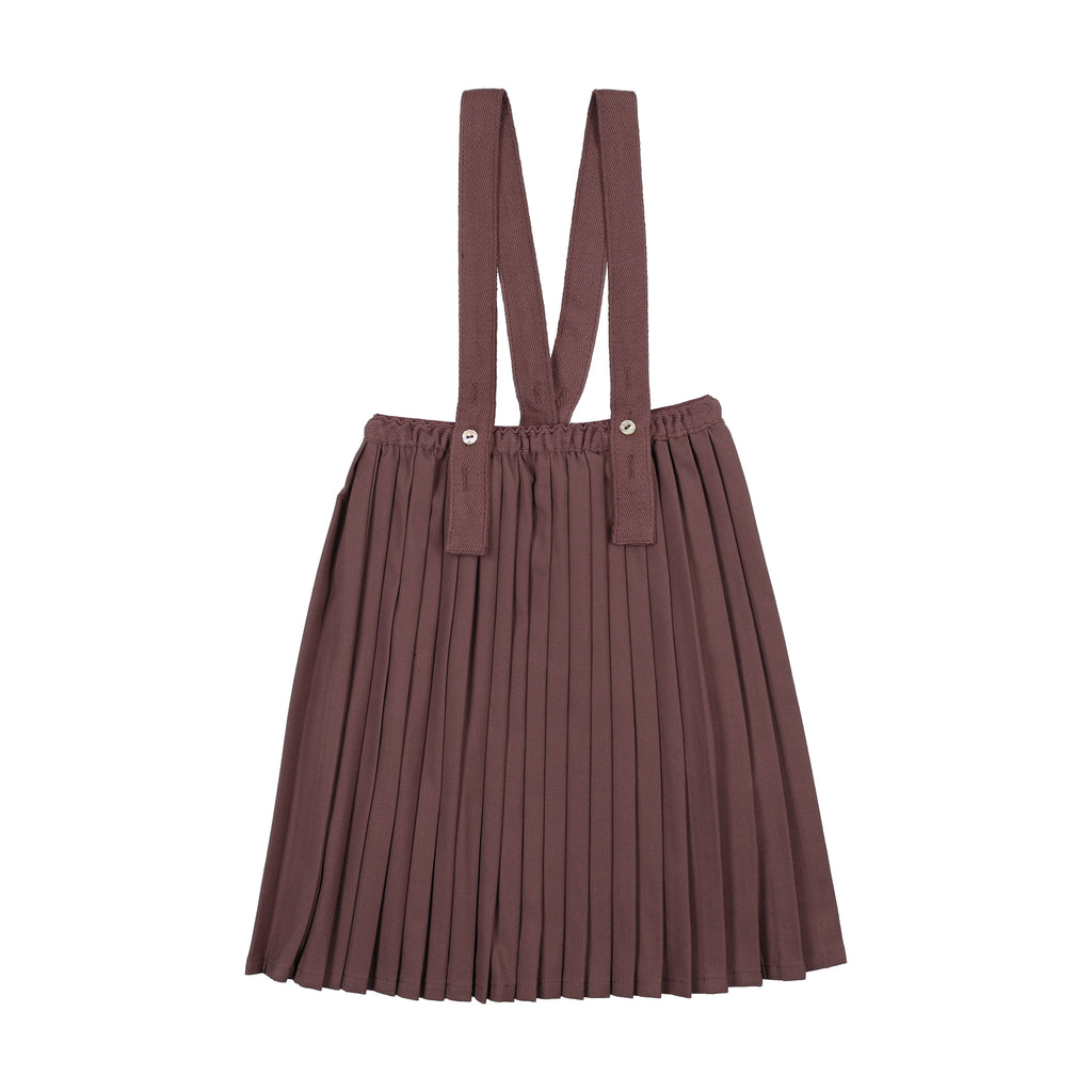 Analogie Knife Pleated Suspender Skirt - FW26 -