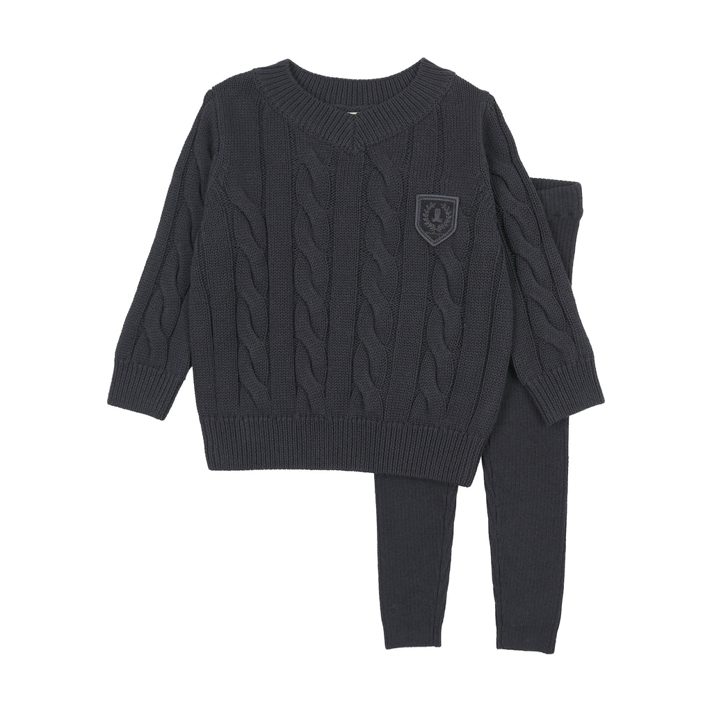 Analogie Chunky Cable Knit Toddler Set - FW26 -