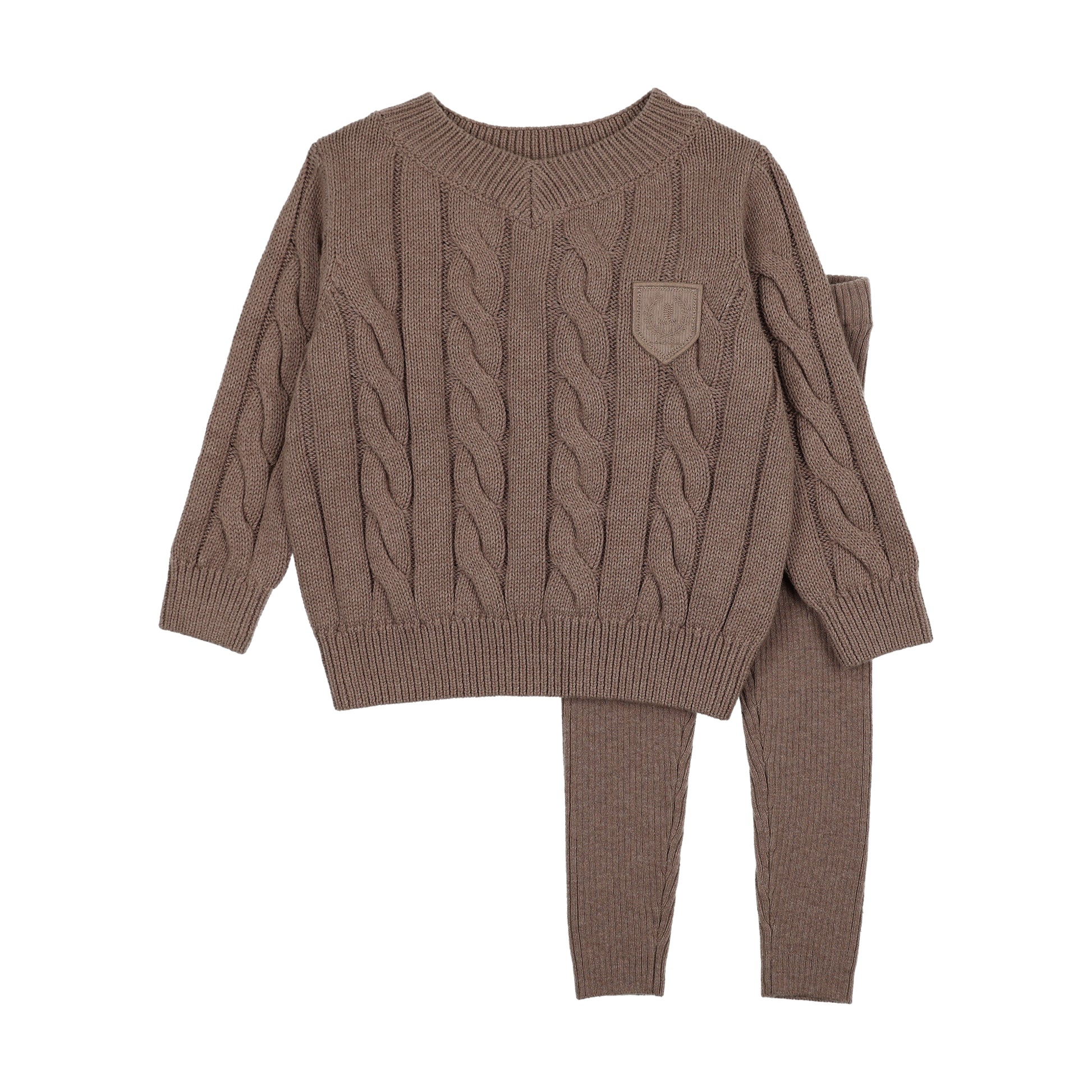 Analogie Chunky Cable Knit Toddler Set - FW26 -