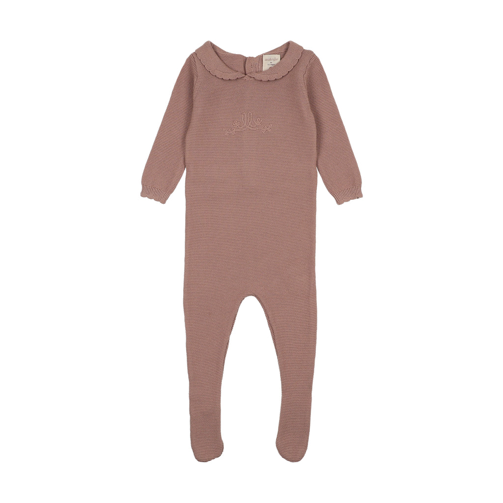 Analogie Knit Embroidered Footie - FW26 -