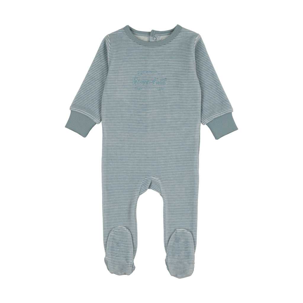 Lil Legs Velour Stripe Footie - FW26 -