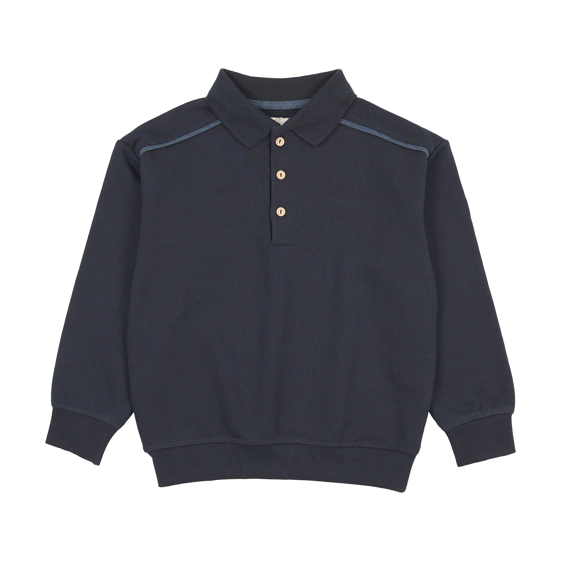 Analogie Sweet Campaign Denim Trim Polo Sweatshirt - FW26 -