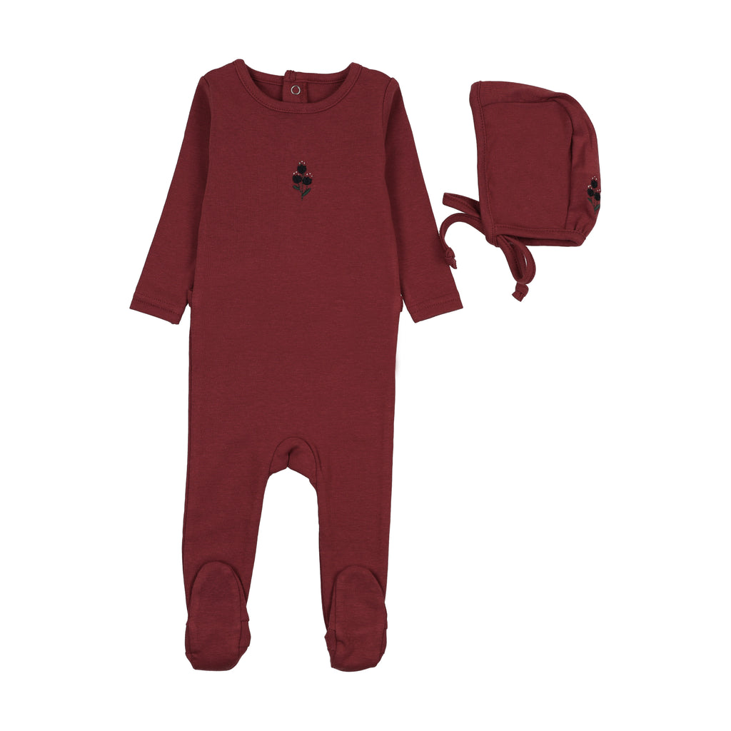 Analogie Sweet Campaign Girls Embroidered Footie Set - FW26 -