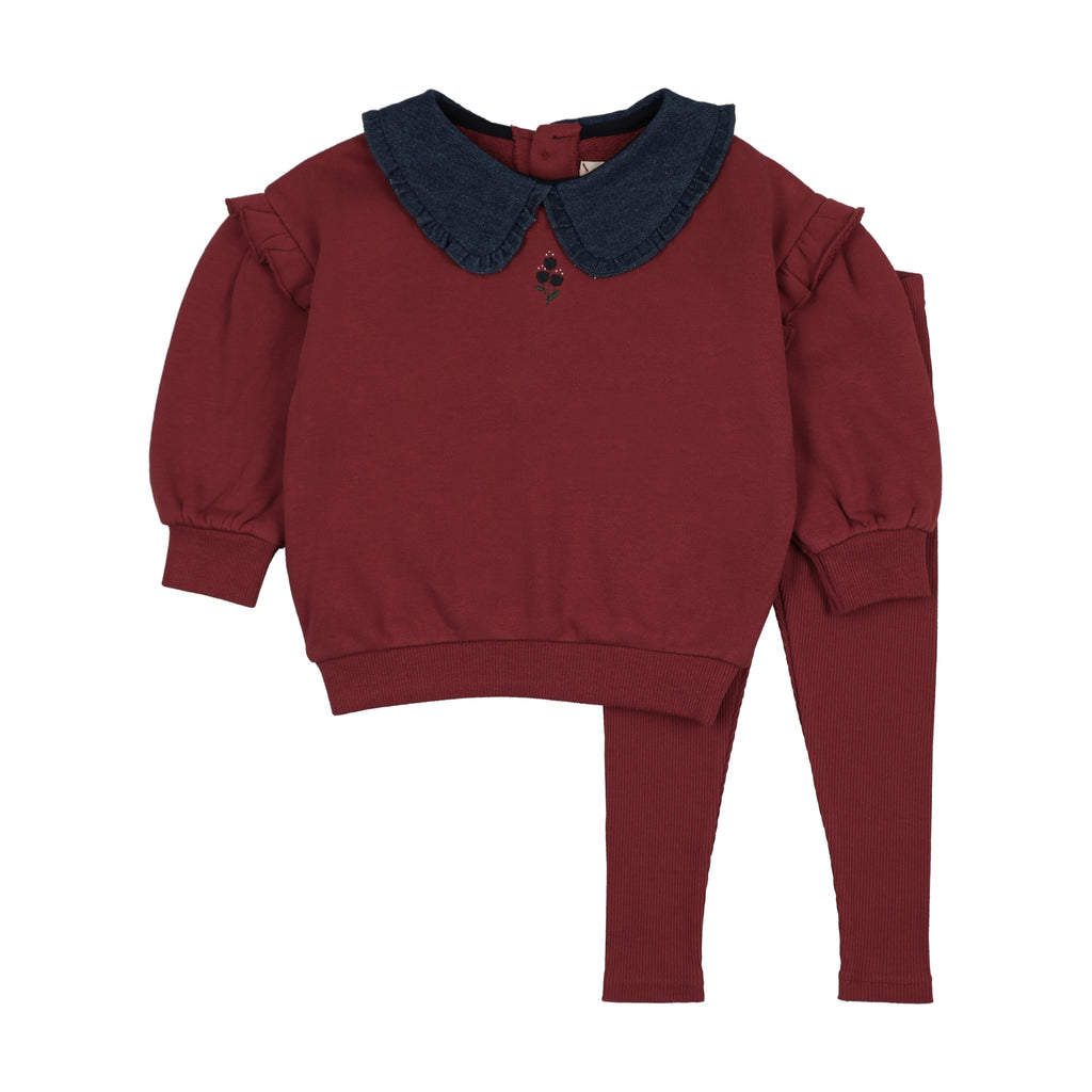 Analogie Sweet Campaign Toddler Ruffle Sweatshirt Set - FW26 -
