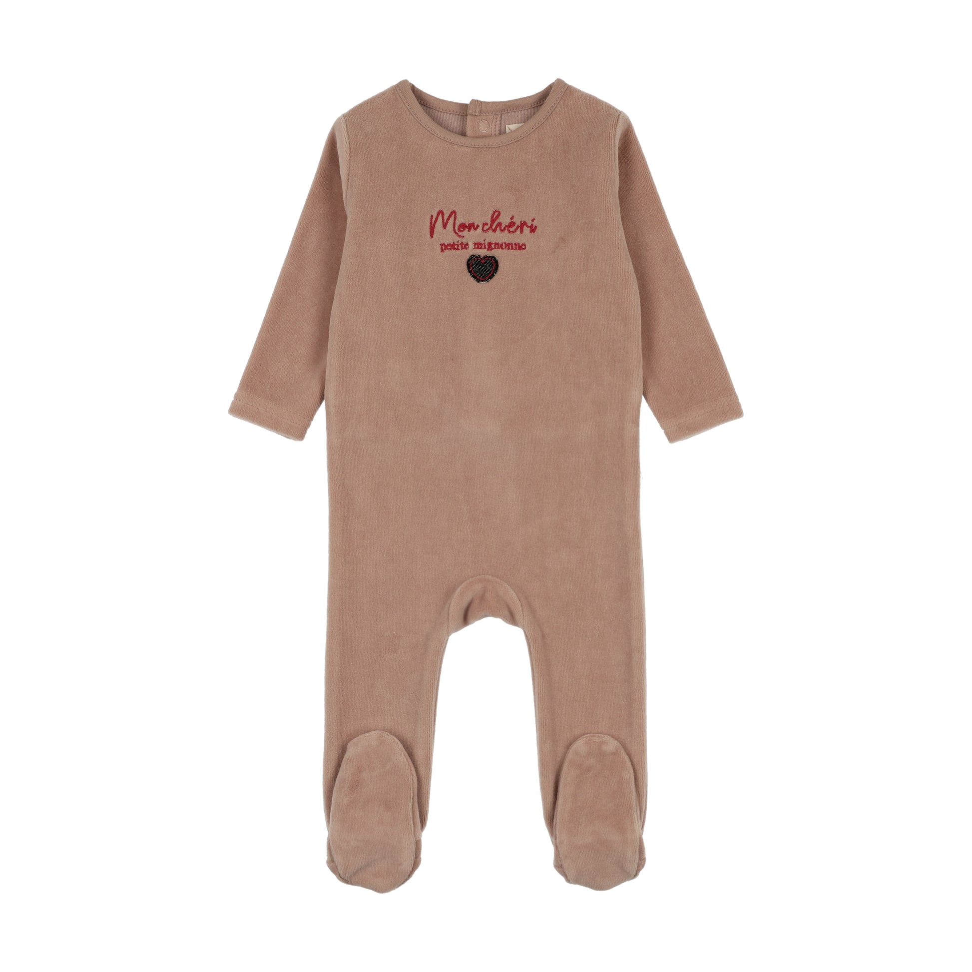 Analogie Velour Baby Footie - FW26 -