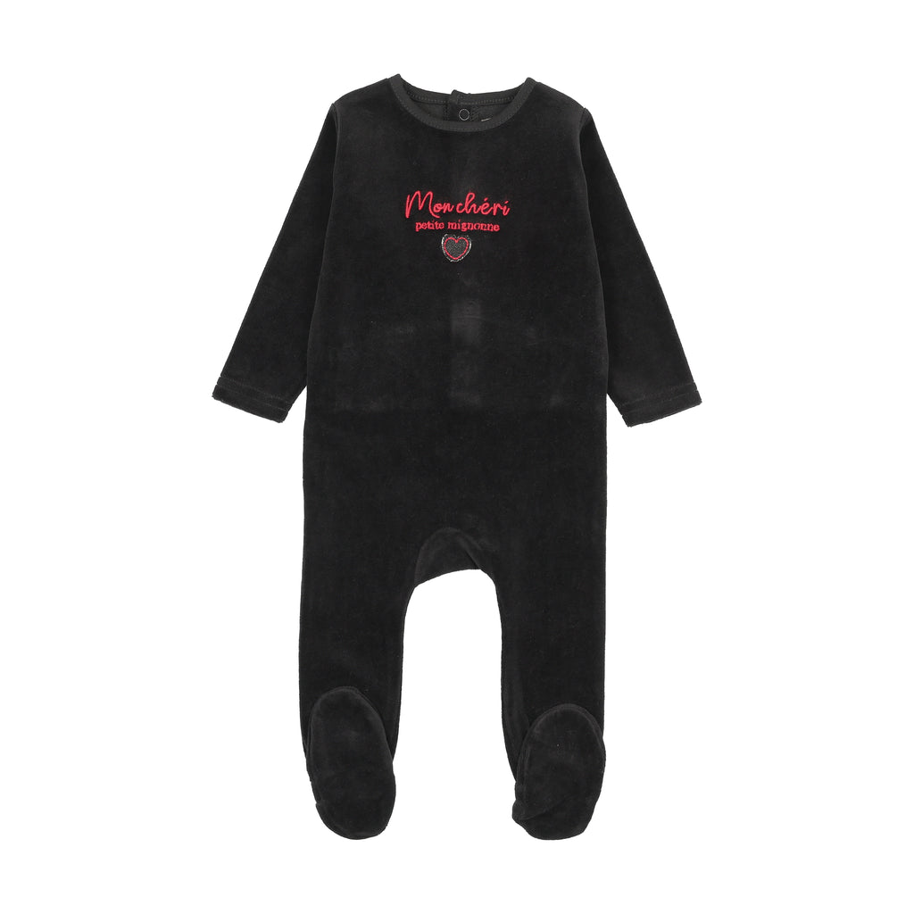 Analogie Velour Baby Footie - FW26 -