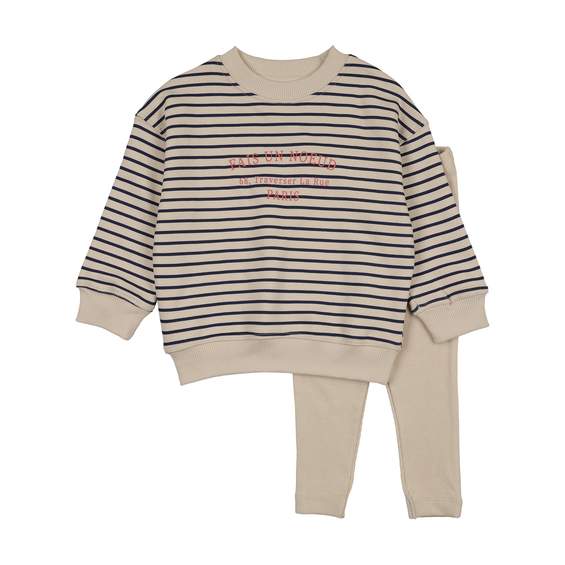 Analogie Bold Boy Stripe Sweatshirt Set - FW26 -