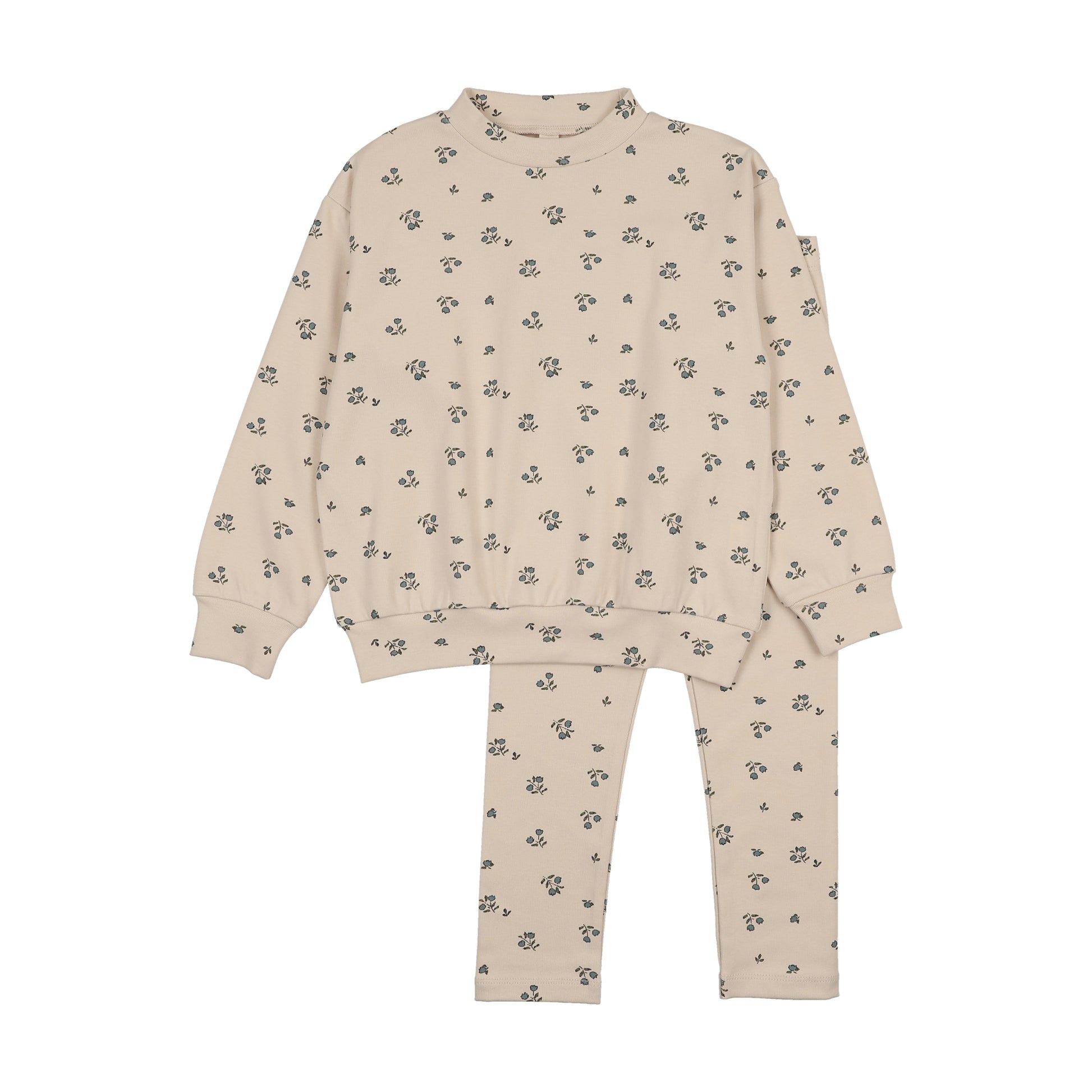 Bonjoy Floral Cardigan Sweatshirt Set - FW25 -