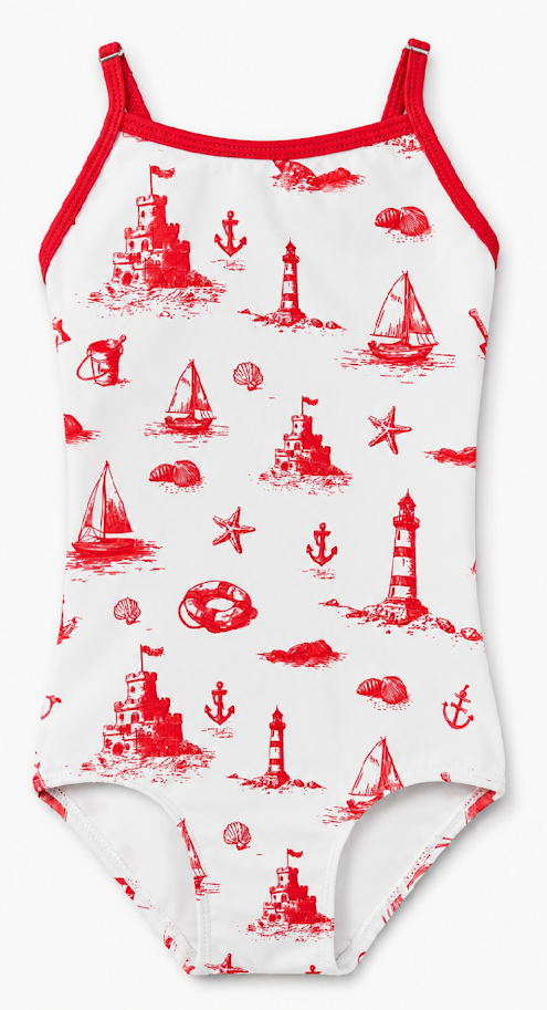 Landskid Toile De Jouy Bathing Suit -