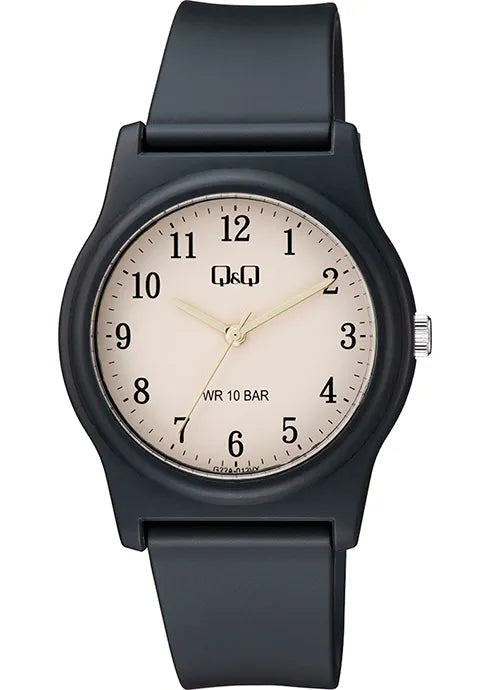 Q&Q  Mens Watch W/ Beige Face