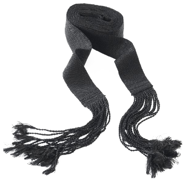 Straight Black Gartel -