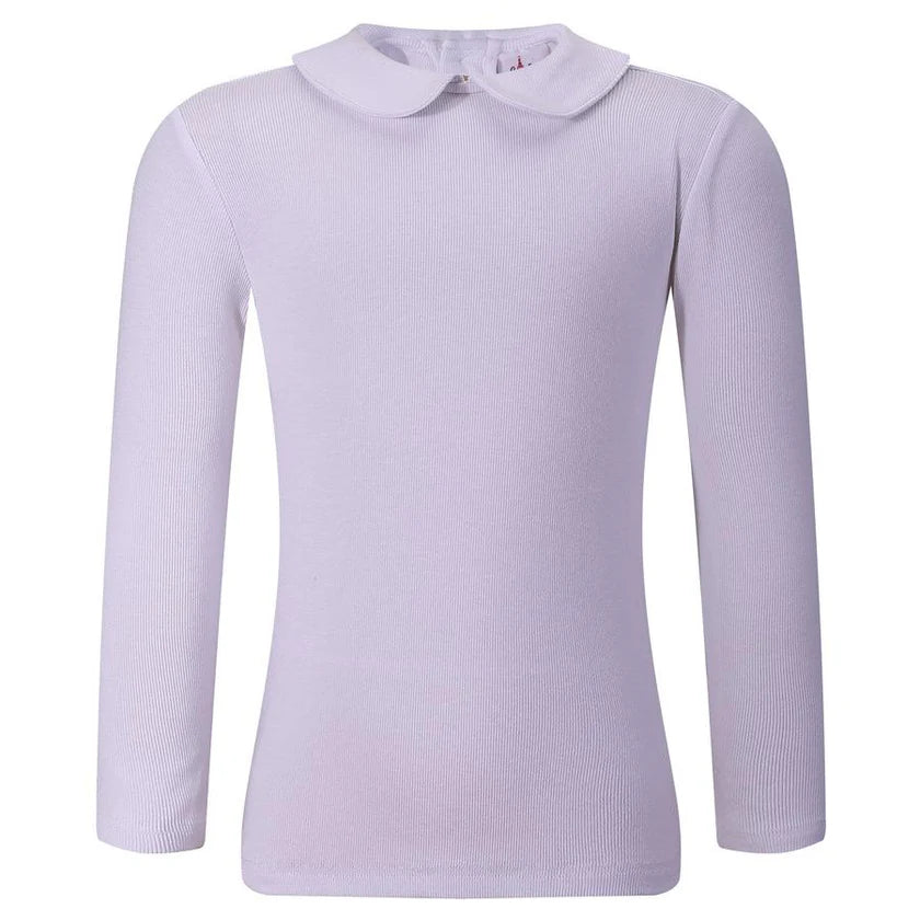 Landskid Girls Ribbed Modal Shell w/ Round Collar - LK4 -