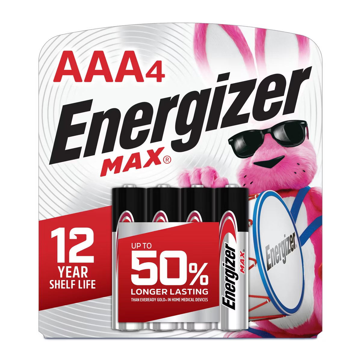 Energizer Max AAA Batteries - 4 Pack