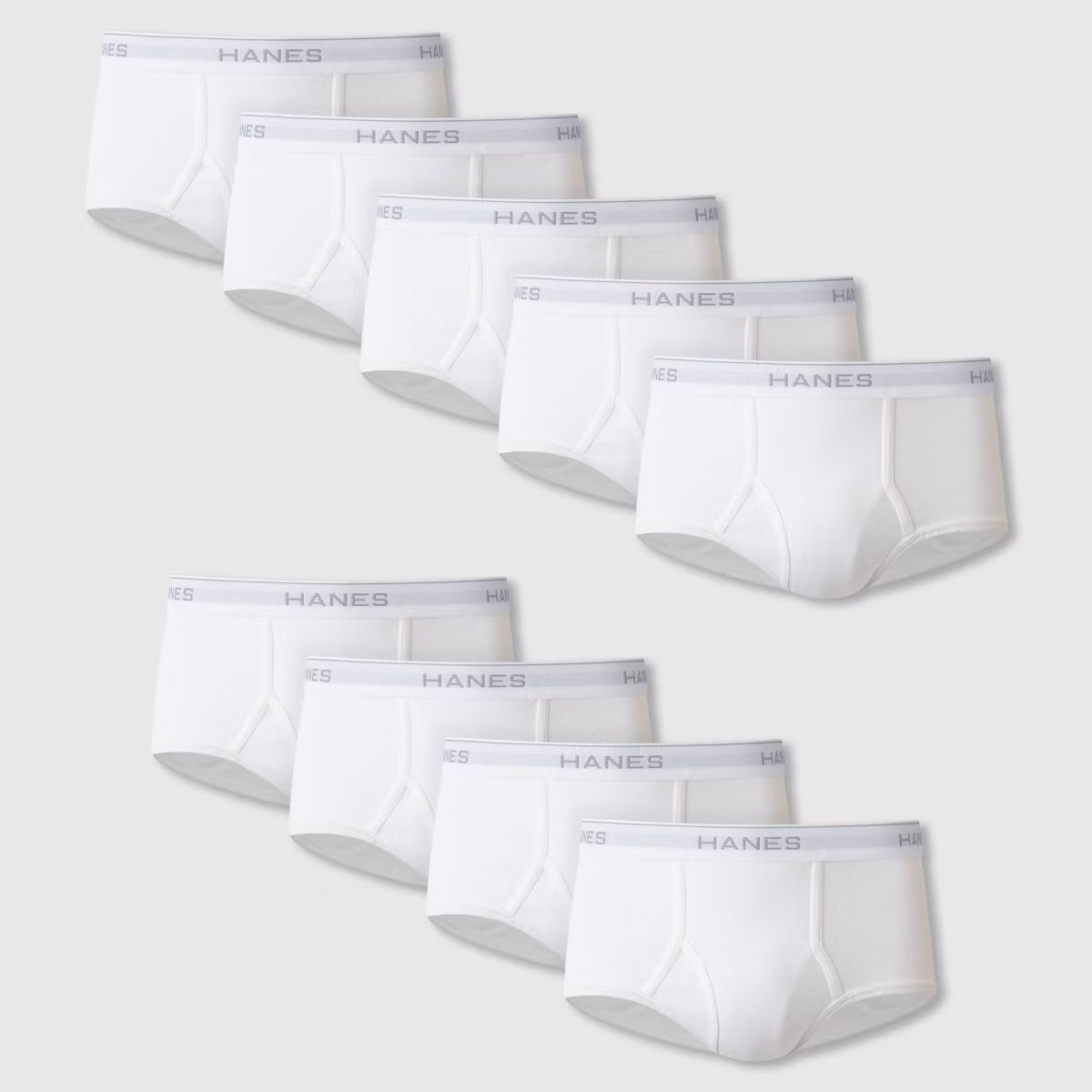 Hanes Mens White Briefs - 6 Pack - 2252P6 -