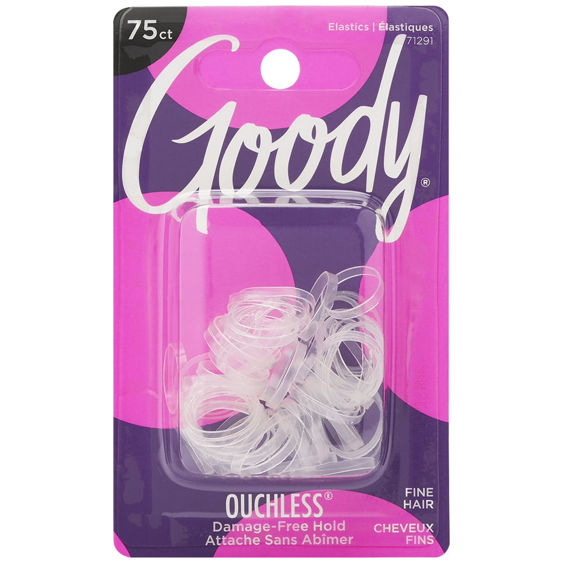 Goody Ouchless Thin Clear Pony Elastic - 75 Ct.