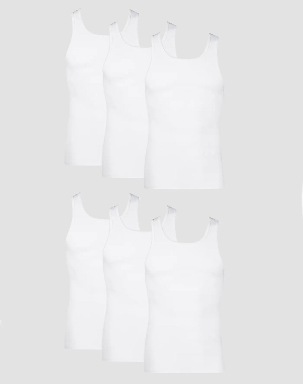 Hanes Mens V-Neck Undershirts - 6 Pack - 777VP6 -