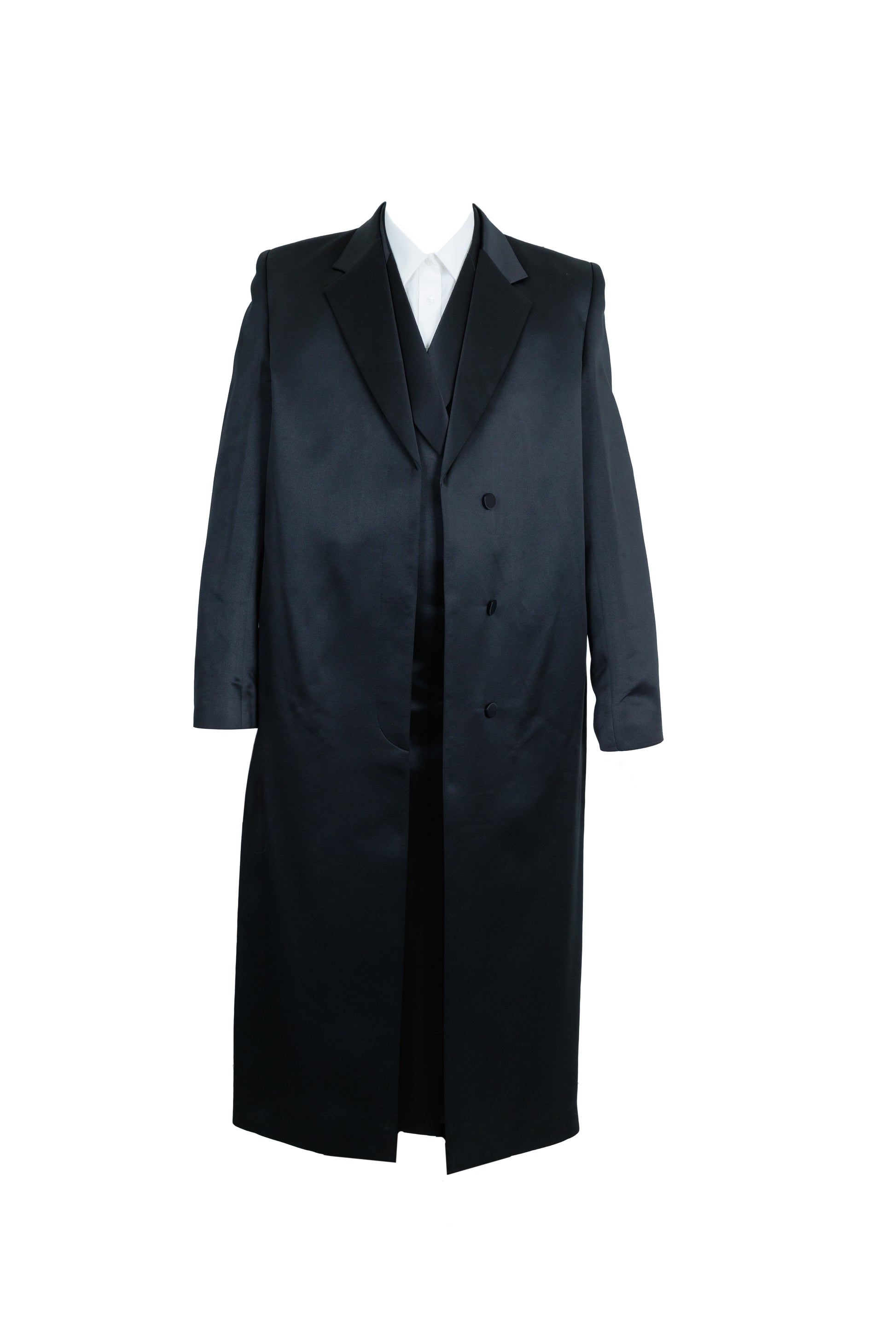 Madison Double Breasted Satin Bekitcha -
