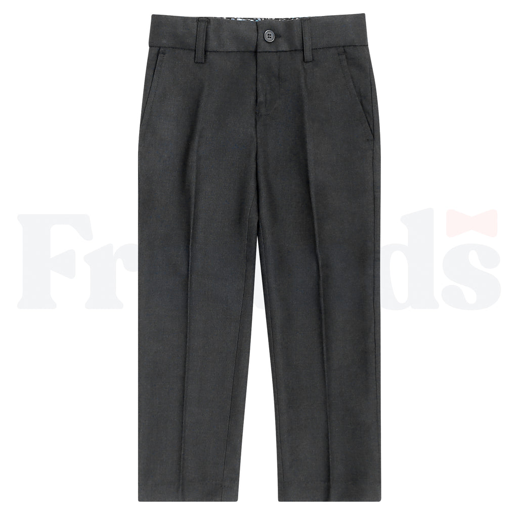 Armando Martillo Boys Dress Pants - Slim Fit - Adjustable Waist - Grey Collection - 603P -