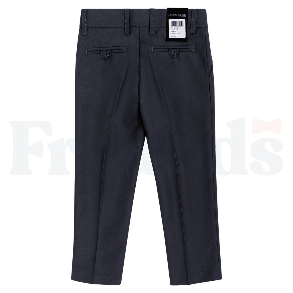 Armando Martillo Boys Dress Pants - Toddler Sizes - Slim Fit - Adjustable Waist - 603P -