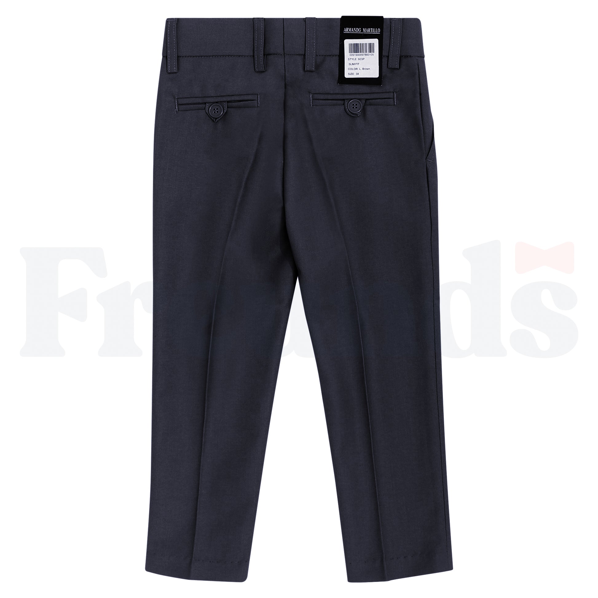 Armando Martillo Boys Dress Pants - Slim Fit - Adjustable Waist - 603P -