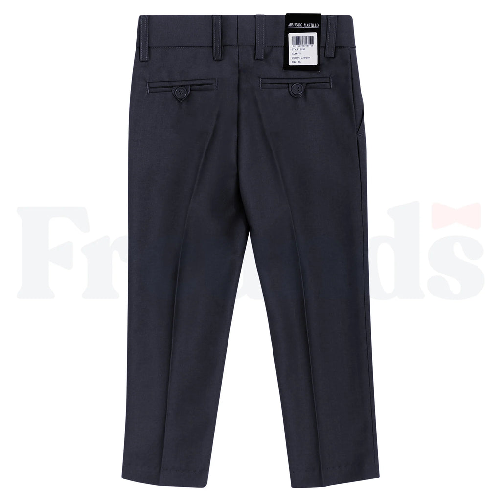 Armando Martillo Boys Dress Pants - Regular Fit - Slim Legs - Adjustable Waist - 618P -
